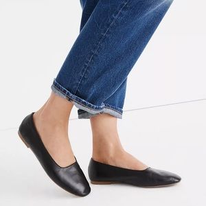 Madewell Cory Flat | Black Leather | Size 7.5 | Classic & Comfortable